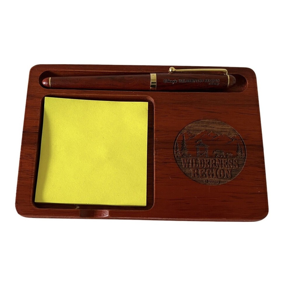 Disney Wilderness Region Pen And Post It Holder Desk  Accessory